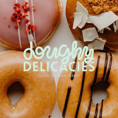 naz browne — brand identity designer (@nbcreativeco) • Instagram photos and videos Doughnut Branding, Donut Shop Logo, Donut Branding, Donut Photography, Dessert Donut, Menu Illustration, Sweet Cafe, Moodboard Ideas, Shop Branding