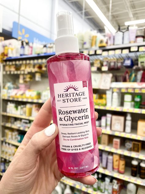 Heritage Store Rosewater, Beauty Treatments Skin Care, Girl Products, Rose Water Toner, Damask Rose, Makeup Setting Spray, Facial Spray, Skin Care Routine Steps, Hair Skin Nails