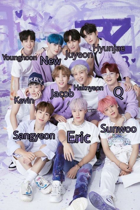 the boyz with names (ot11) Tbz Members Names, The Boyz With Names, The Boyz Name Members, The Boyz Group Photo With Names, The Boyz Ot11, The Boyz Members, The Boyz Group Photo, Kpop Names, Student Council Campaign Posters