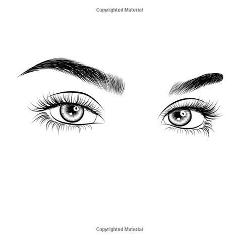 Simple Female Face Drawing, Drawing Of Eyelashes, Two Eyes Tattoo, White Lashes Drawing, Eyelashes Illustration Art, Eye Lash Sketch, Eyes With Eyelashes Drawing, Lash Studio Decor, S5 Wallpaper