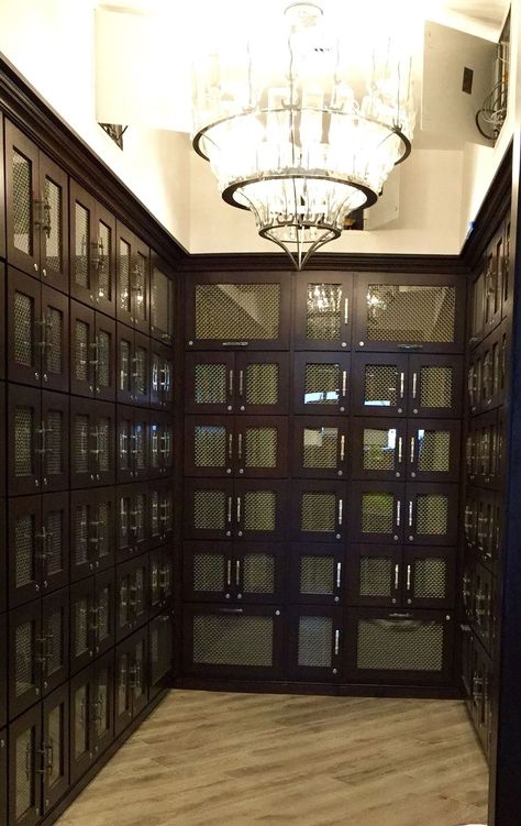 Wine Lockers, Room Desine, Whiskey Lounge, Wine Rooms, Private Dinner, Custom Wine Cellars, Club Decor, Dinner Club, Wine Shelves