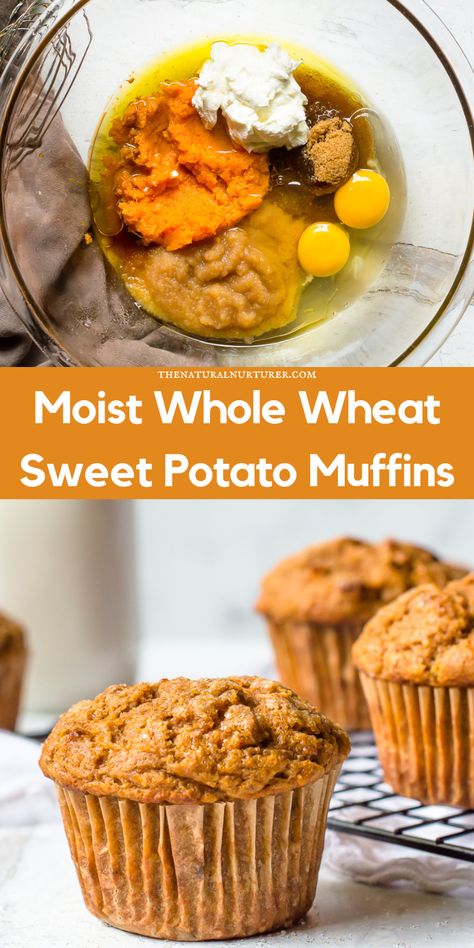 Sweet Potato Spinach Muffins, Blueberry Muffins Whole Wheat Flour, Whole Grain Breakfast Muffins, Sweet Potato Peanut Butter Muffins, Healthy Sweet Potato Muffin Recipes, Sweet Potato Muffins Baby, Sweet Potato Carrot Muffins, Whole Wheat Muffins Healthy, Sweet Potato Muffins Toddler