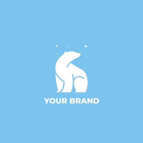 Simplistic Logo, Bear App, Polar Bear Logo, Trade Logo, Arctic Explorer, Ice Logo, Arctic Explorers, Logo Star, Star Logo Design