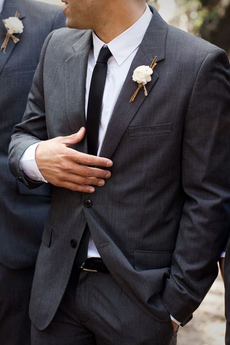 Charcoal Suit Wedding, Dark Grey Groomsmen, Cruiseport Gloucester, Wedding Flowers White, Gray Groomsmen Suits, Charcoal Wedding, Gray Suits, Groomsmen Grey, Cocktail Attire Men