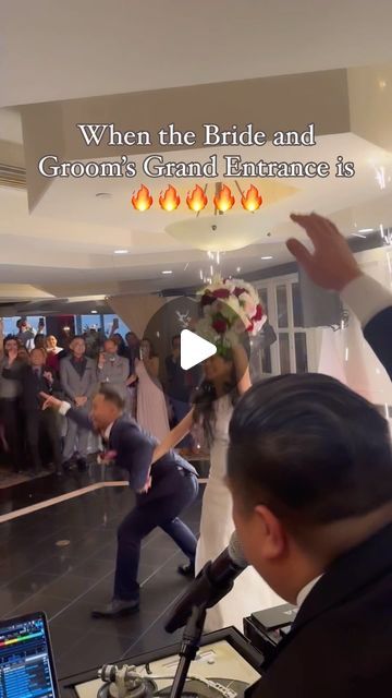 Synergy Events on Instagram: "When the Bride and Groom’s Grand Entrance is 🔥🔥🔥 
@djwrex 

For DJ booking visit Synergyeventsco.com
#weddingideas #weddingvibe #dj #weddingdj #losangeles #torrance #djwrex #wedding #weddingvibes #weddings #socalwedding #engaged #southbay #ranchopalosverdes #weddingtips" Bride And Groom Entry Ideas, Bride And Groom Entrance, Bride Entrance, Party Entrance, Wedding Entrance, Socal Wedding, South Bay, Wedding Dj, Grand Entrance