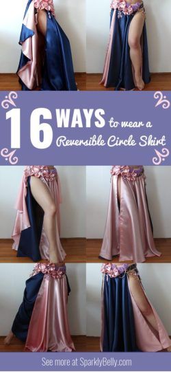 16 Ways to Wear a Reversible Circle Skirt - SPARKLY BELLY Belly Dance Skirt Pattern, Plus Size Belly Dance Costume, Can Can Skirt, Belly Dance Costumes Diy, Bellydance Skirt, Circle Skirt Outfits, Belly Dancer Costumes, Bellydance Costume, Dancing Costumes