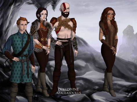 Kratos and the children meet Lyra after their return from Jotunheim Kratos X Freya, Kratos And Freya, Know Nothing, Dc Universe, Fanfiction, Vikings