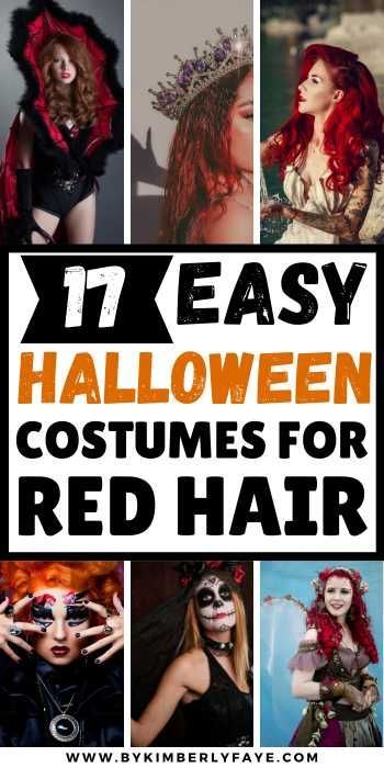 Prepare for scary month with these 17+ Insanely Easy Last Minute Halloween Costumes For Women With Red Hair, Adult Halloween Costumes For Women Red Hair, Halloween Costumes 2024 Women Red Hair Halloween Costumes For Red Head Women, Red Wig Outfit Ideas, Red Wig Halloween Costumes Ideas, Costumes For Women Red Hair, Halloween Costumes With Wigs Women, Last Minute Halloween Costumes Red Hair, Dark Red Hair Costume Ideas, Diy Halloween Costumes Red Hair, Short Red Hair Halloween Costume