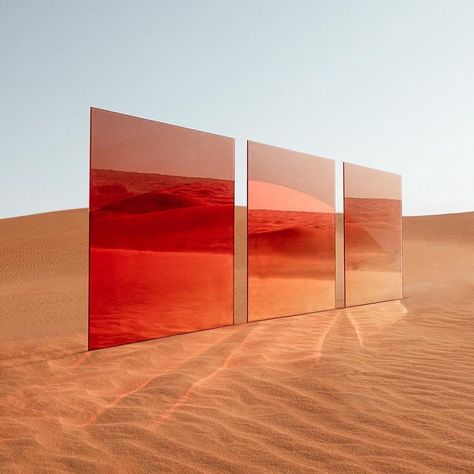 Sabine Marcelis, Dreamscape Architecture, Dubai Art, Glass Installation, Mirror Light, Desert Art, Urban Life, Mirror Art, In The Desert