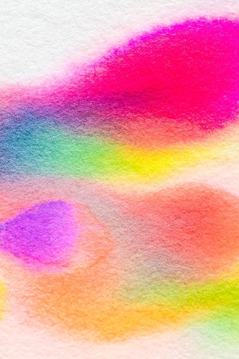 Neon Watercolor, Pattern Photography, Watercolor Paper Texture, Abstract Watercolor Landscape, Watercolor Backgrounds, Free Illustration Images, Creative Advertising Design, Neon Painting, Color Collage