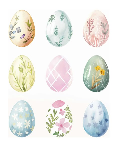 Easter Egg Illustration, Watercolour Easter, Watercolor Easter Eggs, Egg Illustration, Crafts For Easter, Easter Paintings, Bright Side Of Life, Watercolour Ideas, Coloring Drawing