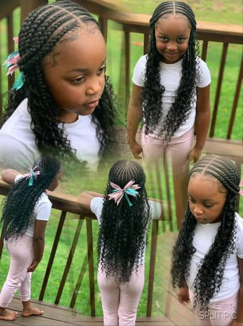 My big girl about to hook Autumnn up 👍🏾👍🏾 Kids Box Braids Styles Children, Scalp Braids For Kids, Black Daughter Hairstyles, Back To School Braided Hairstyles, Twisted Braid Hairstyles, Coil Twist, Braid Hairstyles Ideas, Braided Hair Styles For Kids, Girls Braided Hairstyles Kids