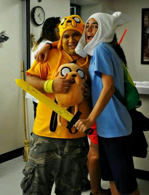 Jake And Fin Costume, Finn And Jake Couple Costume, Jake From Adventure Time Costume, Finn And Jake Halloween Costumes, Finn And Jake Cosplay, Fin And Jake Halloween Costume, Jake The Dog Cosplay, Jake Adventure Time Costume, Jake The Dog Costume