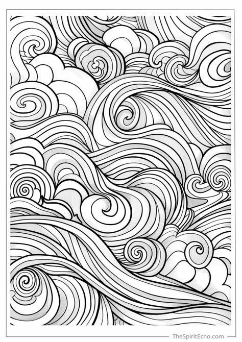 20 FREE Mindfulness Coloring Pages for Stress Relief & Relaxation 🧘‍♀️🎨 Meditation Coloring Pages, Dbt Coloring Sheets, Hand Drawn Coloring Pages, Sel Coloring Pages, Spiral Coloring Pages, Adult Colouring Printables Free, Calm Coloring Pages, Spiritual Coloring Pages, Simple Colouring Pages