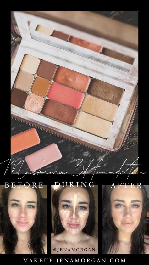 Makeup, makeover, highlight and contour, 3d foundation, palette, cream foundation Makeup Pallets Foundation, Cream Foundation Palette, Best Cream Foundation, Contour Pallet, Cream Contour Palette, Foundation Palette, Highlight And Contour, Foundation Contouring, Makeup Pallets