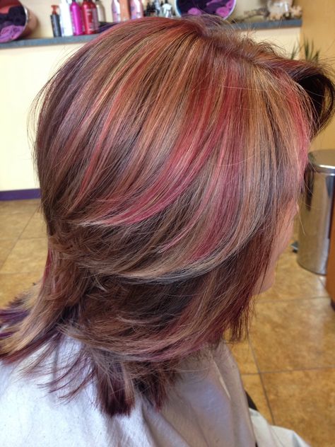 Red and Carmel fall 2014 hair trends Jillian's Hair Salon Lincoln City, OR Streak Hair, 2014 Hair Trends, Funky Hair, Strawberry Girl, Hair Streaks, Pretty Ppl, Funky Hairstyles, Next Fashion, Hair Inspo Color