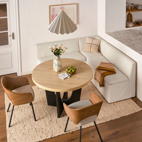 Stylish Solutions: Designing Small Spaces with Elegance — KNOF Design Small Banquette Seating, Small Banquette, Storage Banquette, Kitchen Nook Bench, Banquette Dining, Small Seating Area, Banquette Seating In Kitchen, Banquette Bench, Banquette Seating