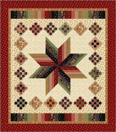 Star Quilt Pattern, Marcus Fabric, Easy Quilt Patterns, Star Quilt Patterns, Scrappy Quilt, Star Quilts, Vintage Sheets, Scrappy Quilts, Quilt Sizes