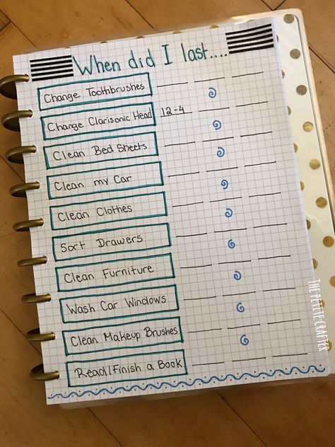 When Did I Last List, Bujo When Did I Last, When Was The Last Time I Tracker, When Did I Last, Grid Journaling, Personal Binder, Spending Log Bullet Journal, When Did I Last Bullet Journal, Bullet Journal Spending Tracker