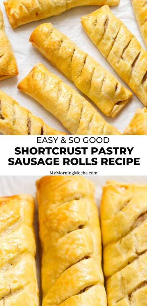 Best Dinners, Savoury Meals, Sausage Rolls Recipe, Sausage Roll, Sausage Bake, Shortcrust Pastry, Sausage Rolls, Savoury Recipes, Winter Recipes