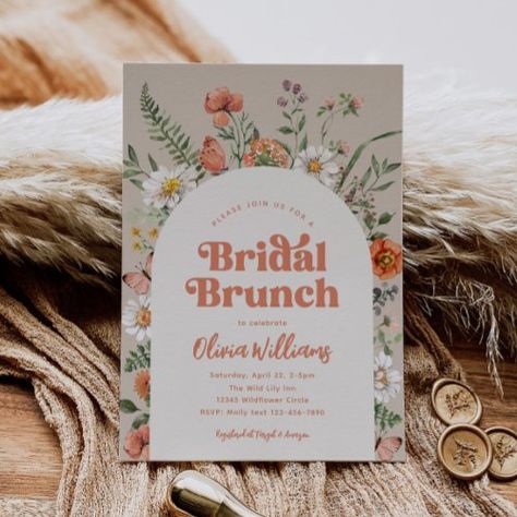 $2.82 | Wildflower Bridal Shower Brunch Invitation | Bridal Shower Invitations | wildflower bridal shower, bridal brunch, bridal brunch invitation, digital wildflower bridal invite, wildflower bridal invitation, bridal brunch invitations, watercolor wildflower bridal invitation, digital bridal brunch invitation, digital bridal shower invite, wildflower shower invitations Wildflower Bridal Shower Theme, Brunch Bridal Shower Ideas, Bridal Shower Wildflower, Bridal Brunch Shower, Petals And Prosecco Bridal, Petals And Prosecco, 2026 Wedding, Vintage Bridal Shower Invitations, Love Is In Bloom