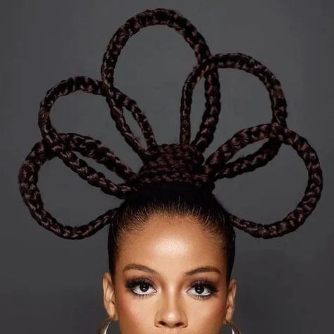 Avant Garde Braids, Unique African Hairstyles, African Ponytail Hairstyles, Fashion Hairstyles Runway, Lagos Braids, Editorial Braids, Cultural Hairstyles, Traditional African Hairstyles, Futuristic Hairstyles