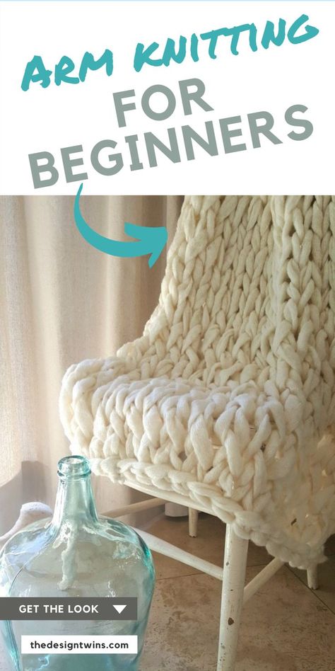 Chunky Knit Blanket Patterns, Arm Knitting Blanket Diy, Chunky Blankets, Arm Knitting Blanket, Arm Knit, Chunky Knit Throw, Knitting Blogs, Blanket Diy, Knit Throw