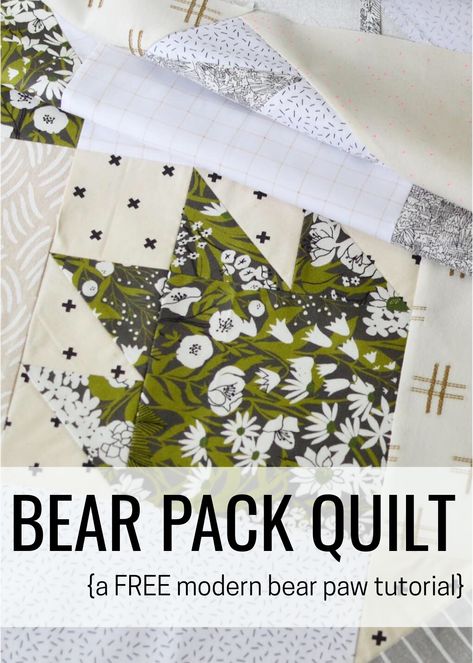 Seamed To Be – quilts that keep Paw Tutorial, Quilts Using Fat Quarters, Quilt Traditional, Bear Paw Quilt, Quilt Panels, Cabin Rustic, Sew Patterns, Basic Quilt, Fat Quarter Quilt