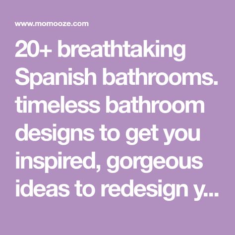 20+ breathtaking Spanish bathrooms. timeless bathroom designs to get you inspired, gorgeous ideas to redesign your bathroom. Spanish Bathroom Ideas, Spanish Bathrooms, Bathrooms 2024, Big Round Mirror, Spanish Bedroom, Timeless Bathroom Design, Spanish Style Bathrooms, Spanish Bathroom, Built In Bathtub