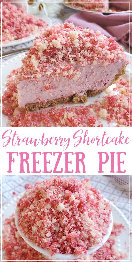 Girly Fall Outfits, Freezer Pie, Frozen Strawberry Desserts, Strawberry Dessert Recipes, Strawberry Shortcake Recipes, Shortcake Recipe, Strawberry Desserts, Yummy Sweets, Strawberry Recipes