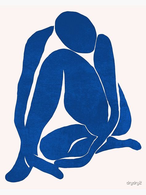 "figure - Henri Matisse inspried (blue)" Postcard by drydry2 | Redbubble Matisse Paintings, Matisse Cutouts, Modern Art Canvas Painting, Cut Out Art, Blue Artwork, Matisse Prints, Blue Poster, Matisse Art, Image Fun