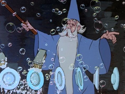 *MERLIN ~ The Sword in the Stone, 1963  One of my favorite Disney characters! Merlin The Wizard Art, Merlin The Magician, Old Merlin, Mickey Mouse The Sorcerer's Apprentice, The Adventures Of Merlin, Disney Enchanted, Art Disney, Disney Addict, Old Disney