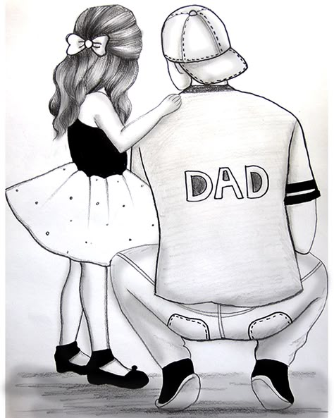 How to draw a father and daughter || Pencil drawing tutorial || Father and daughter Drawing,#Drawing #Easydrawing #Pencildrawing Father And Daughter Drawing, Father's Day Drawings, Father's Day Drawing, Easy Pencil Drawings, Dad Drawing, Drawing Dragon, Pencil Sketches Easy, Pencil Drawing Images, Father Art