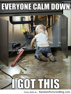 Looks like someone needs to call Aire Serv! Plumbing Quote, Hvac Humor, Plumbing Humor, Custom Built Cabinets, How To Patch Drywall, Plumbing Emergency, Plumbing Problems, Plumbing Repair, Strange Photos