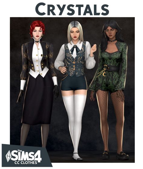 Magic Clothes, Vampire Clothes, Sims Packs, The Sims 4 Packs, Tumblr Sims 4, Stylish Jumpsuit, Sims 4 Dresses, Sims 4 Mm, The Sims 2