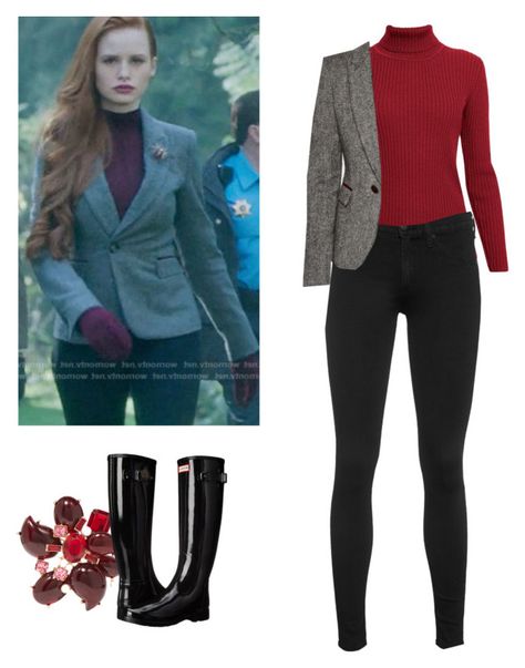 "Cheryl Blossom - Riverdale" by shadyannon ❤ liked on Polyvore featuring Oscar de la Renta, Rumour London, rag & bone and Hunter Hunting Outfit, Cheryl Style, Riverdale Fashion, Cheryl Blossom Riverdale, Riverdale Cheryl, Tv Show Outfits, Cheryl Blossom, Moda Vintage, Tk Maxx