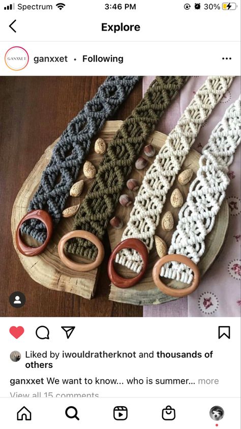 Macrame Projects Ideas, Macrame Headband, Simpul Makrame, Crochet Belt, Macrame Bracelet Patterns, Macrame Knots Pattern, Crochet For Beginners Blanket, Macrame Dress, Macrame Wall Hanging Patterns