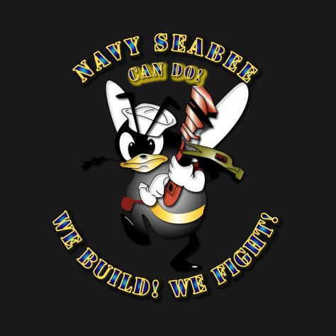 Check out this awesome 'Navy+SeaBee+-+w+Wrench' design on @TeePublic! Seabees Logo, Seabees Navy, Us Navy Seabees, Navy Seabees, Navy Chief, Navy Mom, Military Insignia, Patriotic Decor, Navy Military