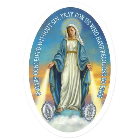 Catholic Gifts | Auto Magnet, Miraculous Medal | Leaflet Missal St Faustina Kowalska, St Faustina, Blessed Mary, Images Of Mary, Mama Mary, Queen Of Heaven, Jesus And Mary Pictures, Jesus Christ Images, Hail Mary