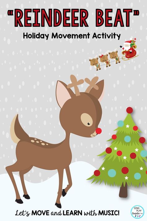 Christmas Movement Activities, Christmas Music Lesson, Music And Movement Activities, Christmas Music Activities, Movement Preschool, Elementary Music Activities, Kindergarten Music, Elementary Music Class, Winter Music