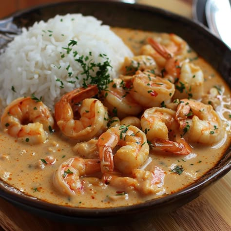 🌟 Dive into the rich flavors of Brazilian Vatapá! 🥥🍤 #BrazilianCuisine #Vatapa Brazilian Vatapá Ingredients: Shrimp (1 lb, peeled and deveined) Coconut milk (1 can) Stale bread (2 cups, soaked in water) Ground peanuts (1/2 cup) Ground cashews (1/2 cup) Dende oil (1/4 cup) Onion (1, chopped) Garlic (2 cloves, minced) Ginger (1 tbsp, grated) Red chili peppers (2, chopped) Salt (to taste) Instructions: Blend soaked bread, coconut milk, peanuts, and cashews until smooth. Heat dende oil in a p... Fish Meal, Plats Healthy, Red Chili Peppers, Stale Bread, Healthy Food Dishes, Brazilian Food, Chopped Garlic, Red Chili, Chili Peppers