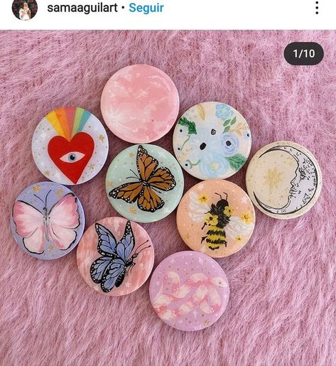 Popsocket Painting Ideas, Diy Popsocket Designs, Pop Socket Painting Ideas, Cute Popsockets Aesthetic, Pop Socket Aesthetic, Pop Socket Ideas, Popsockets Aesthetic, Diy Popsocket, Popsocket Design