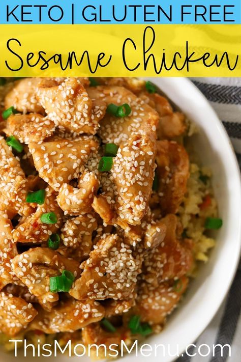 Low Carb Sesame Chicken, Low Carb Low Fat Recipes, Boiled Egg Diet Plan, Boiled Egg Diet, Sesame Chicken, Low Carb Diet Recipes, Healthy Low Carb Recipes, Low Carb Chicken, Low Carb Recipes Dessert