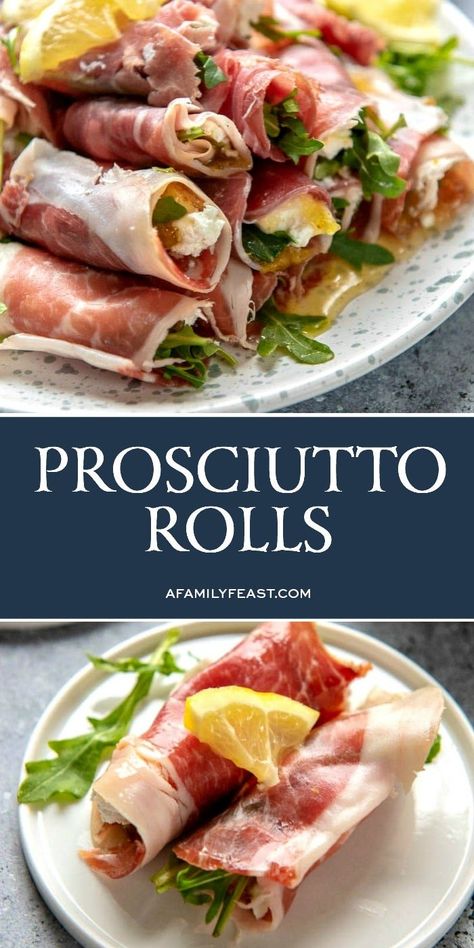 Prosciutto Rolls, Goat Cheese Fig, Prosciutto Goat Cheese, Prosciutto Roll, Fig Preserves, Appetizers Easy Dips, Elegant Appetizers, Finger Foods Easy, Cold Appetizers