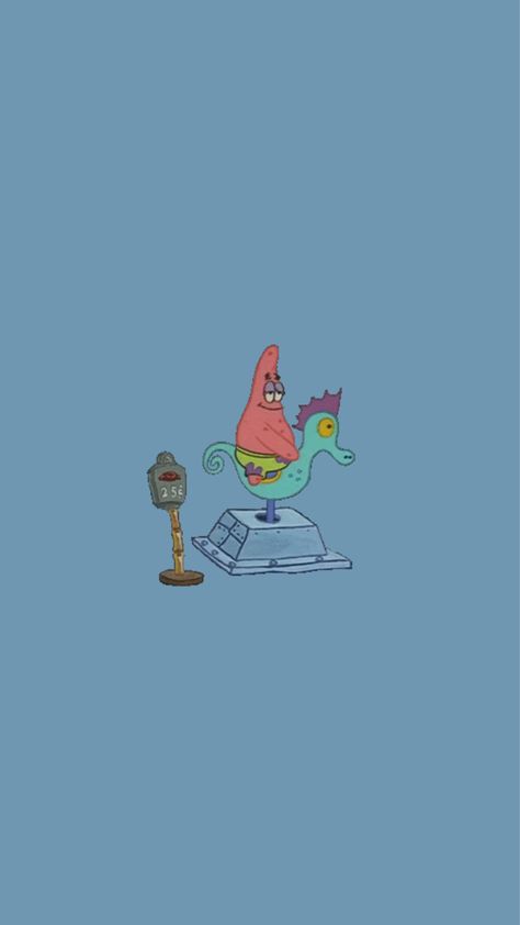 patrick star riding seahorse aesthetic wallpaper :) Cute Patrick Star Wallpapers, Wallpaper Iphone Patrick, Funny Patrick Wallpapers, Patrick Star Wallpaper, Patrick Star Aesthetic, Spongebob Wallpaper Patrick, Patrick Star Cool, Patrick Wallpaper Iphone, Patrick Aesthetic Wallpaper