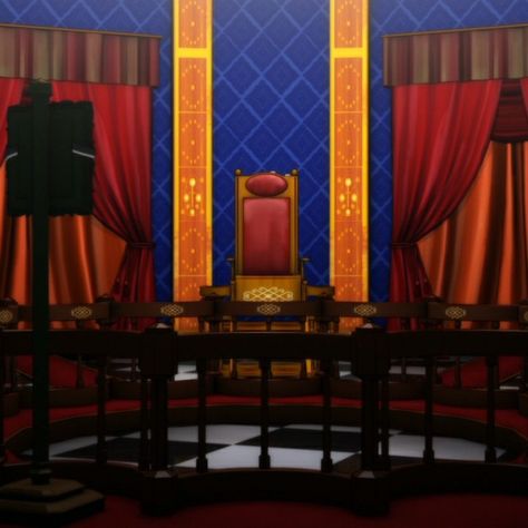 Danganronpa Trial Room Background, Danganronpa Background, Court Pictures, Danganronpa Monokuma, Chibi Eyes, Danganronpa Art, Makoto Naegi, Danganronpa Game, Danganronpa 1