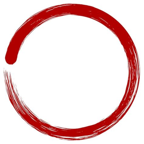 Vector enso zen red japanese circle brus... | Premium Vector #Freepik #vector Enso Logo, Ink Logo Design, Trash Polka Elements, Japanese Circle, Ink Logo, Japanese Logo, Circular Logo, Trash Polka, Circle Logos