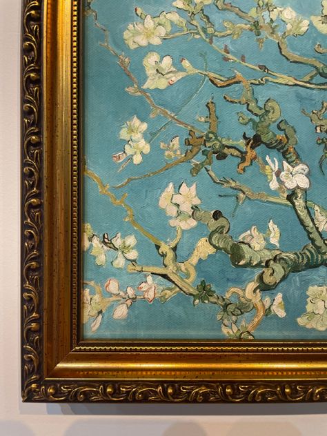 Framing Canvas Art, Art Studio Storage, Van Gogh Almond Blossom, Arte Van Gogh, Bleach Art, Almond Blossom, Canvas Painting Designs, Art Archive, Classical Art