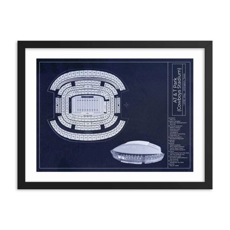 Poster AT&T Park, Cowboys Stadium, Dallas Cowboys, Blueprint Art Print, Navy, Football Fans, Vintage Wall Art, Printable, Digital Download - Etsy Cowboys Stadium, Cowboy Wall Art, Navy Football, Big Boy Bedrooms, Blueprint Art, Wall Art Printable, Art File, Football Fans, Vintage Wall