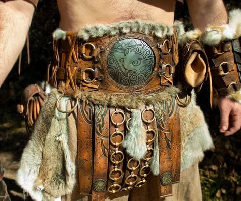 Barbarian Armor, Armor Fantasy, Viking Cosplay, Viking Belt, Viking Armor, Steampunk Mask, Larp Armor, Shoulder Armor, Handmade Leather Bracelets